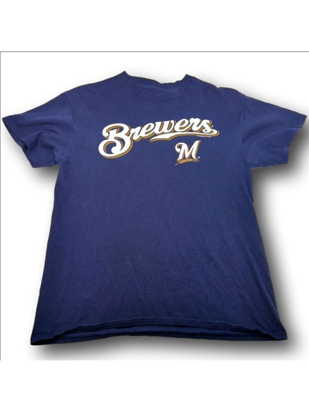 Men's MLB Brewers T-shirt Size M Blue